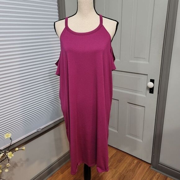 Torrid MINI JERSEY TEE SHIRT DRESS - Purple - Picture 2 of 6